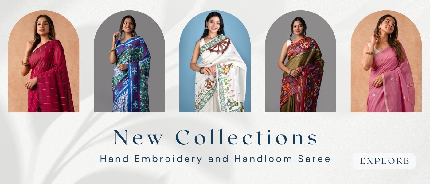 Hand Embroidery and Handloom Sarees