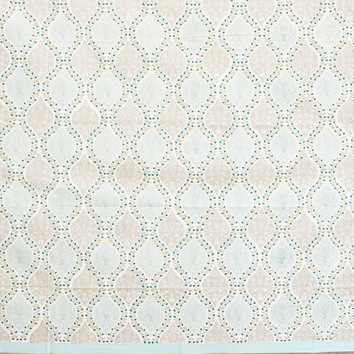 Leafy Hive Hand Block Printed Cotton Bedsheet