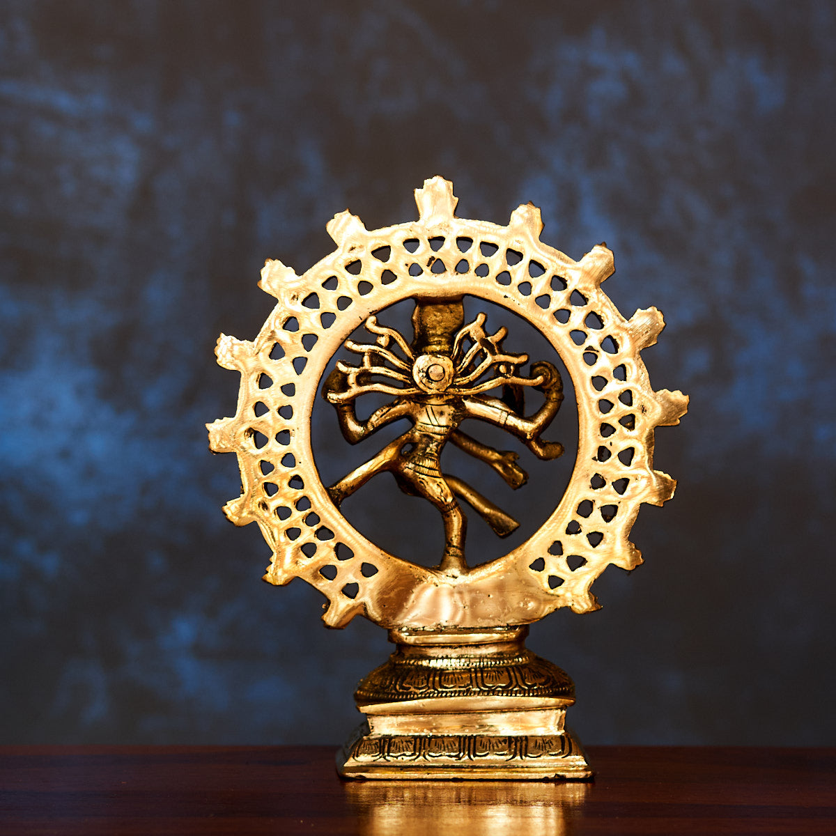 Nataraja Brass Idol 8" with Antique Polish