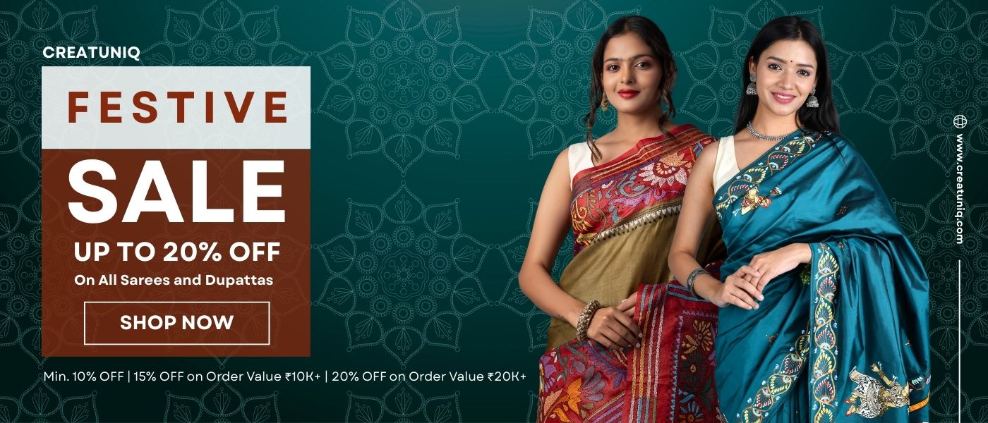 CREATUNIQ Saree Sale