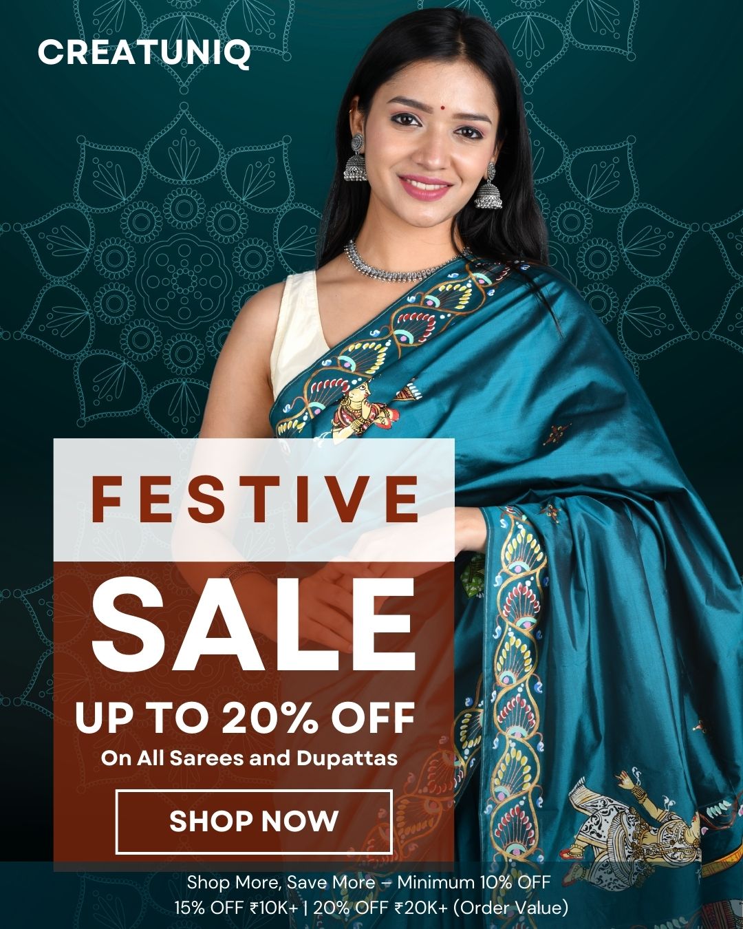 CREATUNIQ Saree Sale