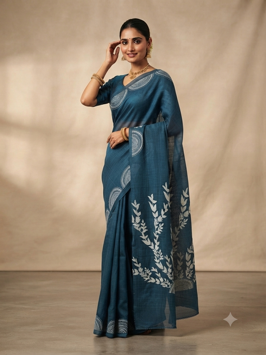 Red Border Saree