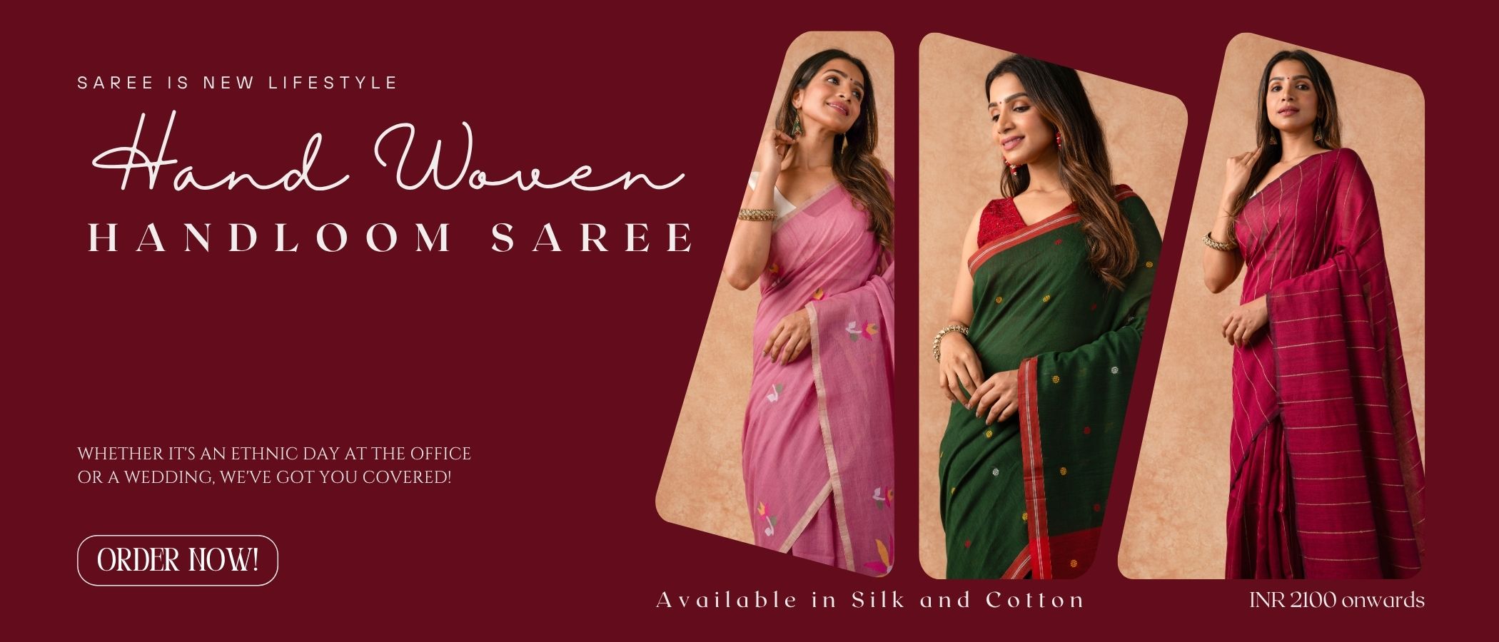 Hand Woven Handloom Saree