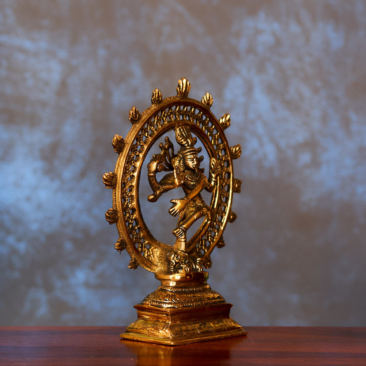 Nataraja Brass Idol 8" with Antique Polish