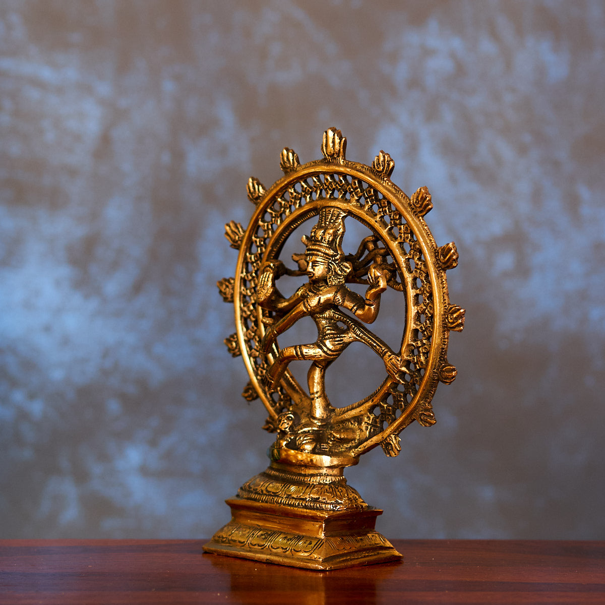 Nataraja Brass Idol 8" with Antique Polish